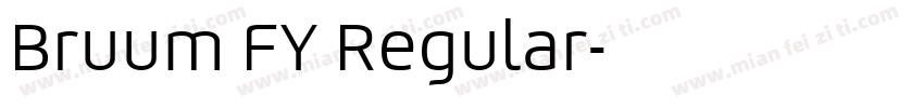 Bruum FY Regular字体转换